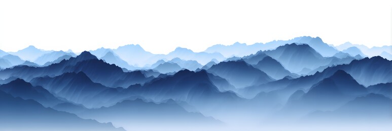 朦胧山峦图