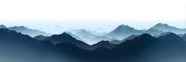 水墨山峦图