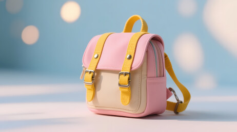 粉色迷你背包光斑