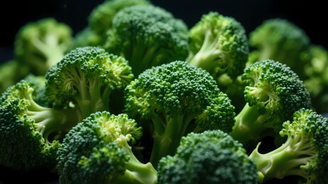 多簇绿色西兰花