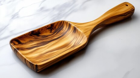 木盘自然纹餐具场景