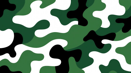 典型绿色迷彩军风