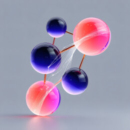 圆形美容精华分子