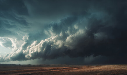 乌云密布的天空