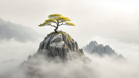 孤峰奇树