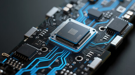 高科技蓝黑电路板