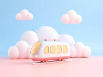 卡通巴士云中漫步