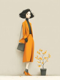 秋日时尚女子