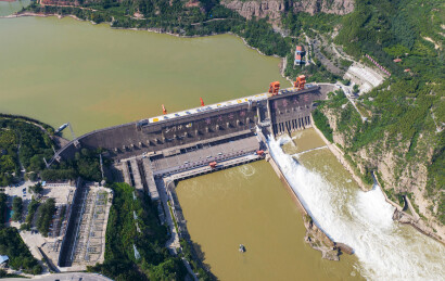 河南三门峡水利枢纽接力调水调沙