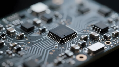 复杂黑灰电路板