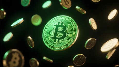 绿色比特币雨