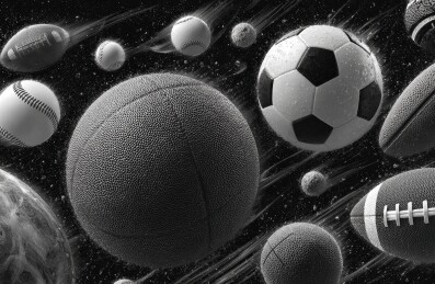 多样球类黑白集合