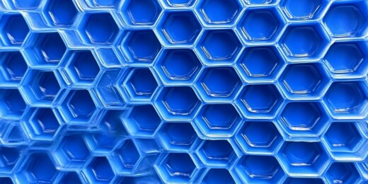 塑料蜂窝蓝调工业材料场景