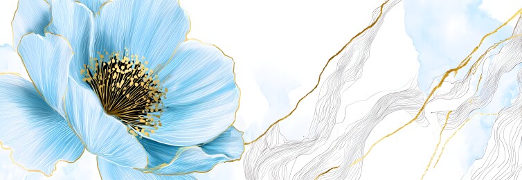 浅色抽象花朵