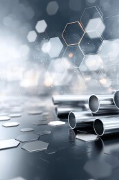 未来科技工业的金属管材展示