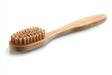 竹制牙刷原木色产品展示