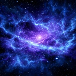 宇宙星云蓝色星光