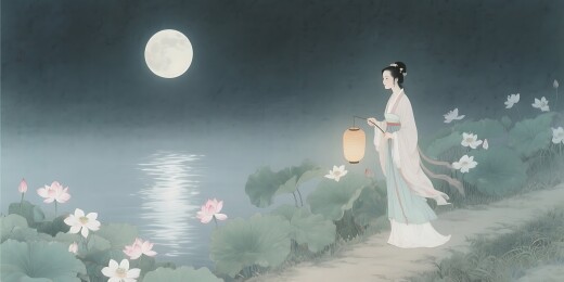 月下仙子唯美意境