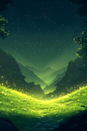 晨光中苏醒的草原