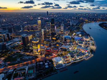 上海徐汇滨江西岸艺术中心CBD航拍