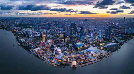 上海徐汇滨江西岸艺术中心CBD航拍