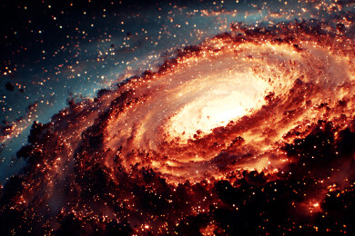 宇宙太空高科技感的神秘漩涡星云星际物质