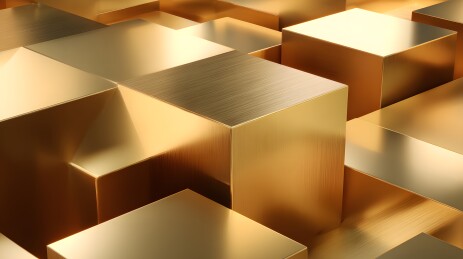 金色立方体排列