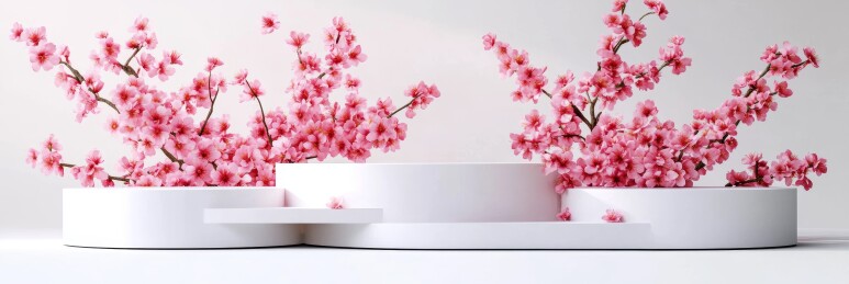 粉梅雅致感装饰场景