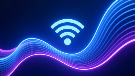 发光蓝紫WiFi信号标