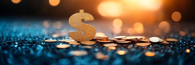 美元符号金融背景场景