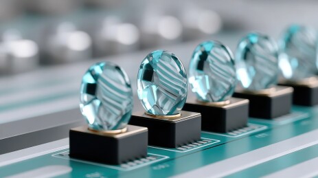 水晶旋钮的音频混音器