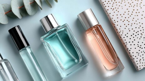 清新香水与精美包装