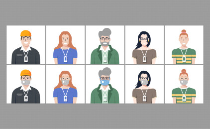 商务研究设计师工牌工作头像