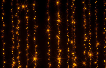 金色串灯装饰背景