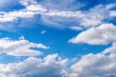 蓝天白云积雨云