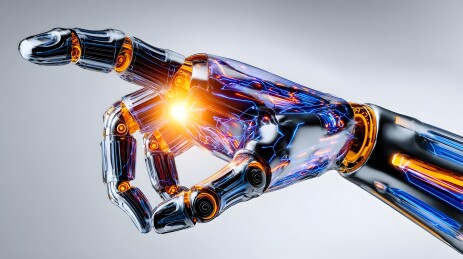 科技机械手未来特写