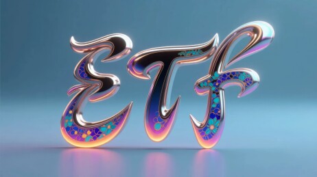 ETF艺术字金融展示场景