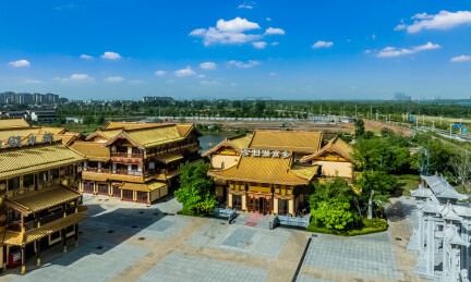 中国湖北省襄阳市盛世唐城影视城园林建筑