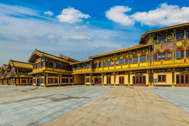 中国湖北省襄阳市盛世唐城影视城园林建筑