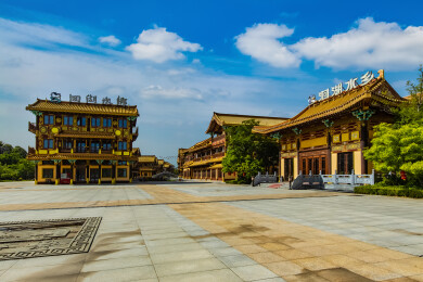 中国湖北省襄阳市盛世唐城影视城园林建筑