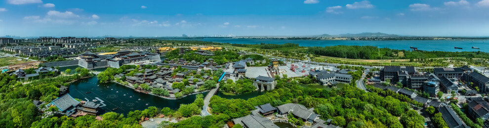 中国湖北省襄樊市盛世唐城影视城园林建筑