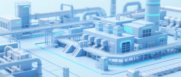 科幻工业设施场景