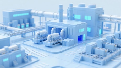 科幻工业设施场景