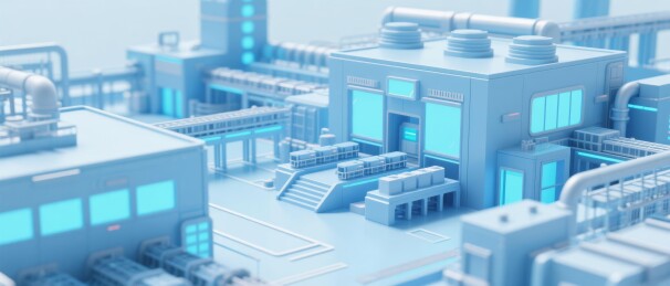 科幻工业设施场景