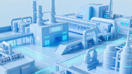 科幻工业设施场景