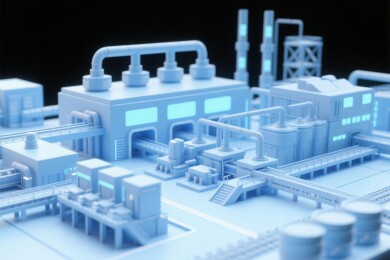 科幻工业设施场景