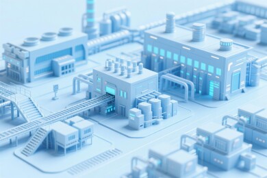 科幻工业设施场景