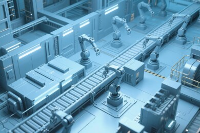 科幻工业设施场景