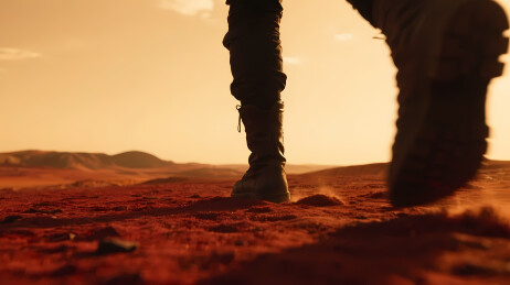 靴子红沙火星景象