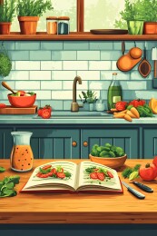 阳光下的健康食谱书